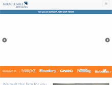 Tablet Screenshot of miraclemileadvisors.com